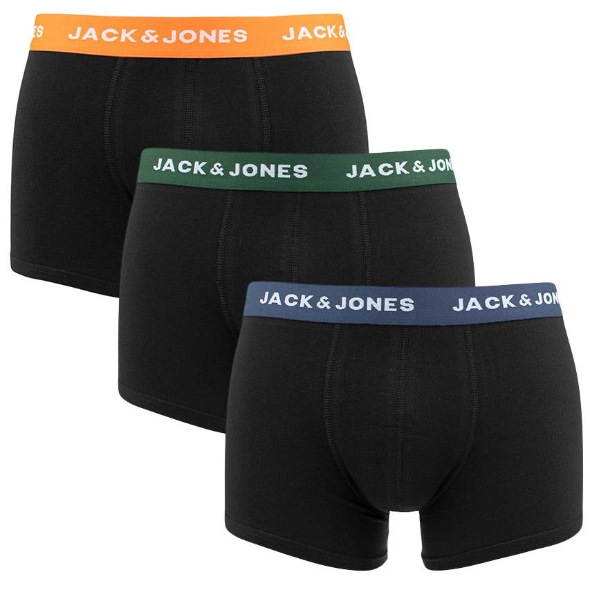 Jack & Jones 3-pack boxer trunks combi zwart Jack & Jones 3-pack Boxer Trunks Combi Zwart -Boxers Winkel