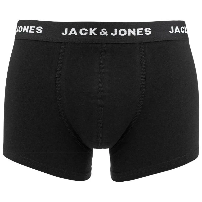 Jack & Jones 3-pack boxer trunks solid zwart Jack & Jones 3-pack Boxer Trunks Solid Zwart -Boxers Winkel