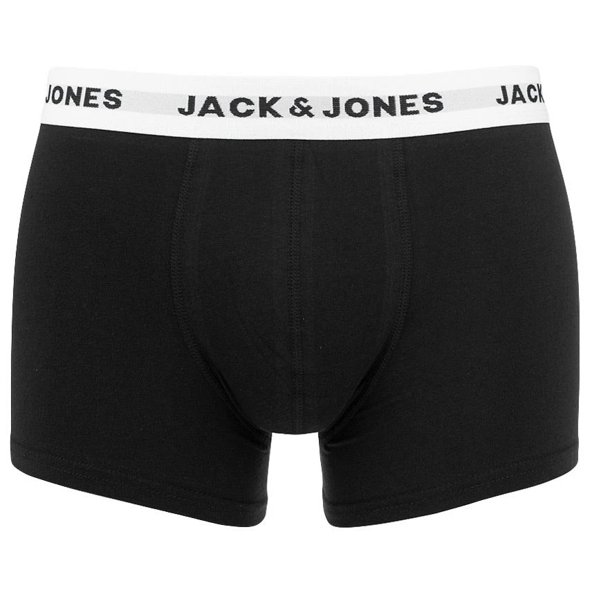Jack & Jones 3-pack boxer trunks solid zwart Jack & Jones 3-pack Boxer Trunks Solid Zwart -Boxers Winkel