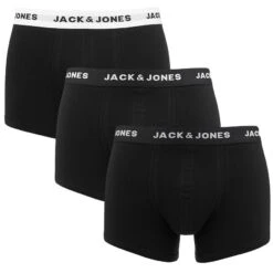 Jack & Jones 3-pack Boxer Trunks Solid Zwart