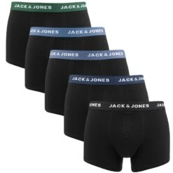 Jack & Jones 5-pack Boxer Trunks Solid Combi Zwart II