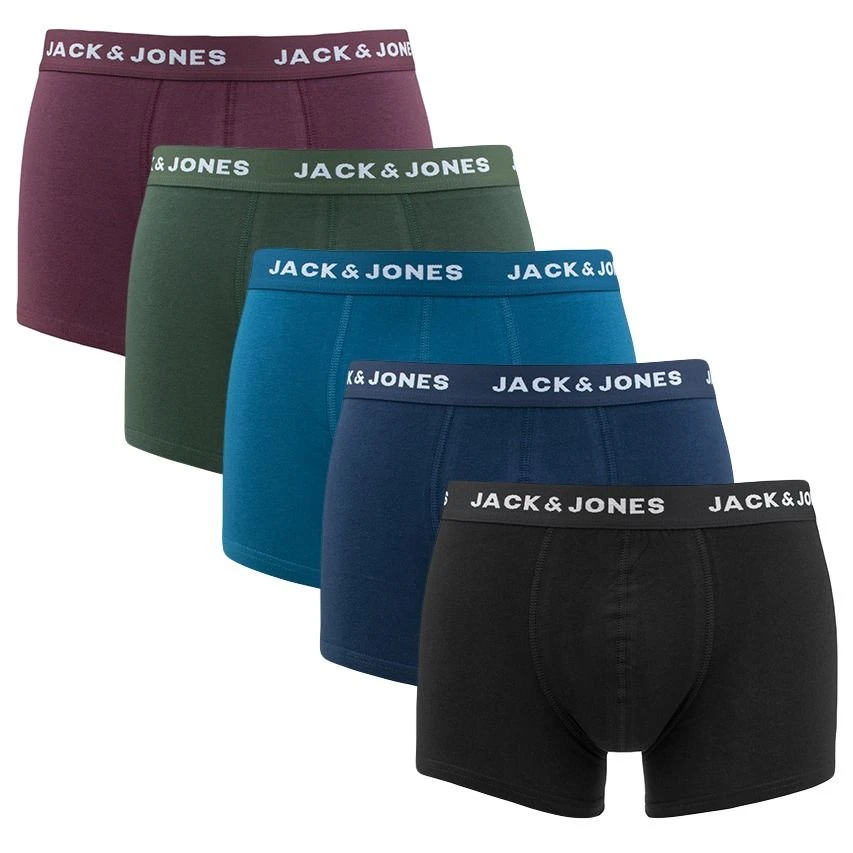 Jack & Jones 5-pack boxer trunks teo solid multi Jack & Jones 5-pack Boxer Trunks Teo Solid Multi -Boxers Winkel