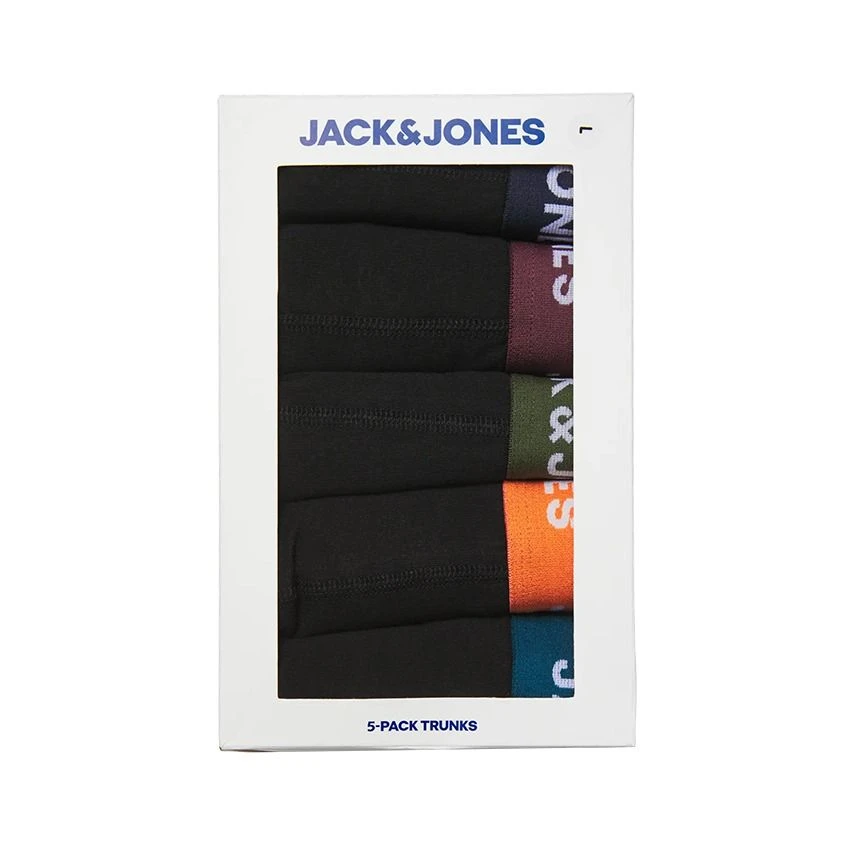 Jack & Jones 5-pack boxer trunks plus size oliver solid zwart Jack & Jones 5-pack Boxer Trunks Plus Size Oliver Solid Zwart -Boxers Winkel