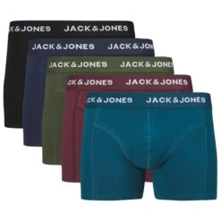 Jack & Jones 5-pack Boxer Trunks Plus Size Teo Solid Multi