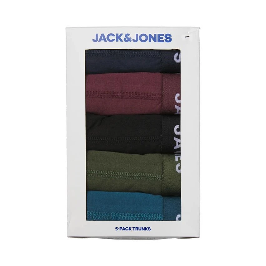 Jack & Jones 5-pack boxer trunks plus size teo solid multi Jack & Jones 5-pack Boxer Trunks Plus Size Teo Solid Multi -Boxers Winkel