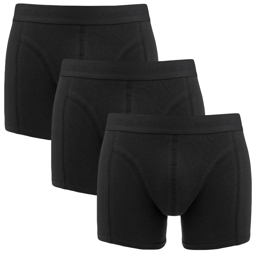 Jack & Jones 3-pack boxer trunks ordinary zwart Jack & Jones 3-pack Boxer Trunks Ordinary Zwart -Boxers Winkel