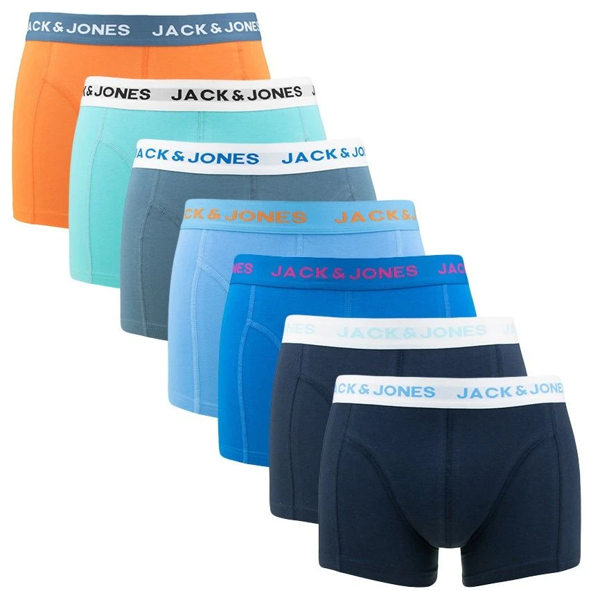 Jack & Jones 7-pack boxer trunks carl solid multi Jack & Jones 7-pack Boxer Trunks Carl Solid Multi -Boxers Winkel