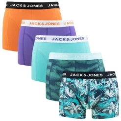 Jack & Jones 5-pack Boxer Trunks Tasmania Multi