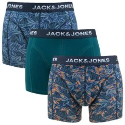Jack & Jones 3-pack Boxer Trunks Maxwell Blauw & Groen