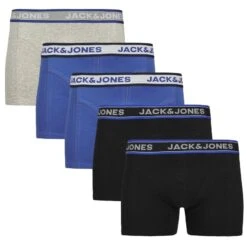 Jack & Jones 5-pack Boxer Trunks Plus Size Christian Solid Multi