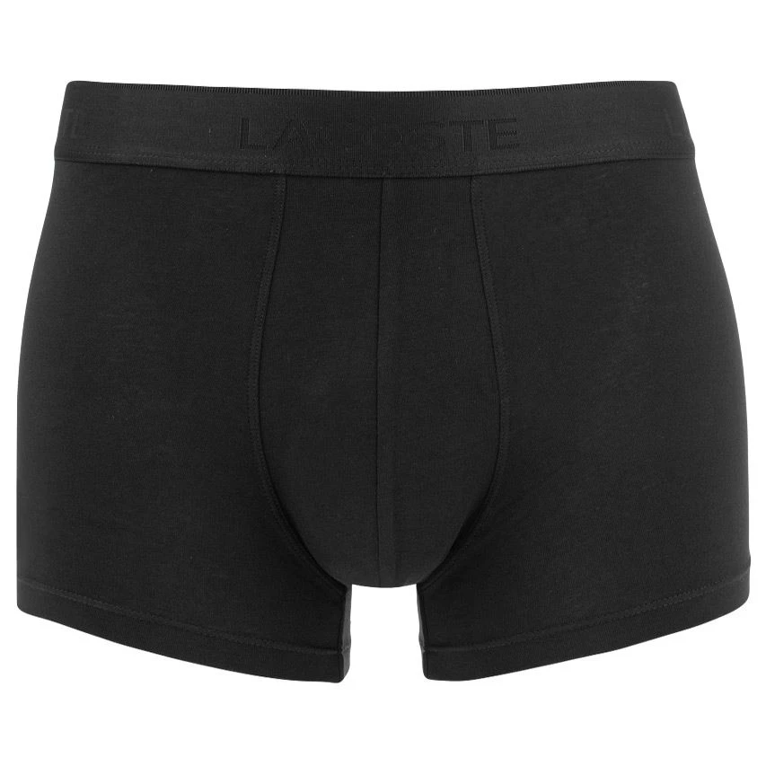 Lacoste 3-pack trunks casual zwart Lacoste 3-pack Trunks Casual Zwart -Boxers Winkel