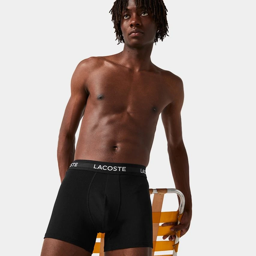 Lacoste 3-pack microfiber boxers motion basic zwart Lacoste 3-pack Microfiber Boxers Motion Basic Zwart -Boxers Winkel