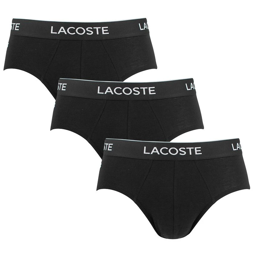 Lacoste 3-pack herenslips casual zwart Lacoste 3-pack Herenslips Casual Zwart -Boxers Winkel