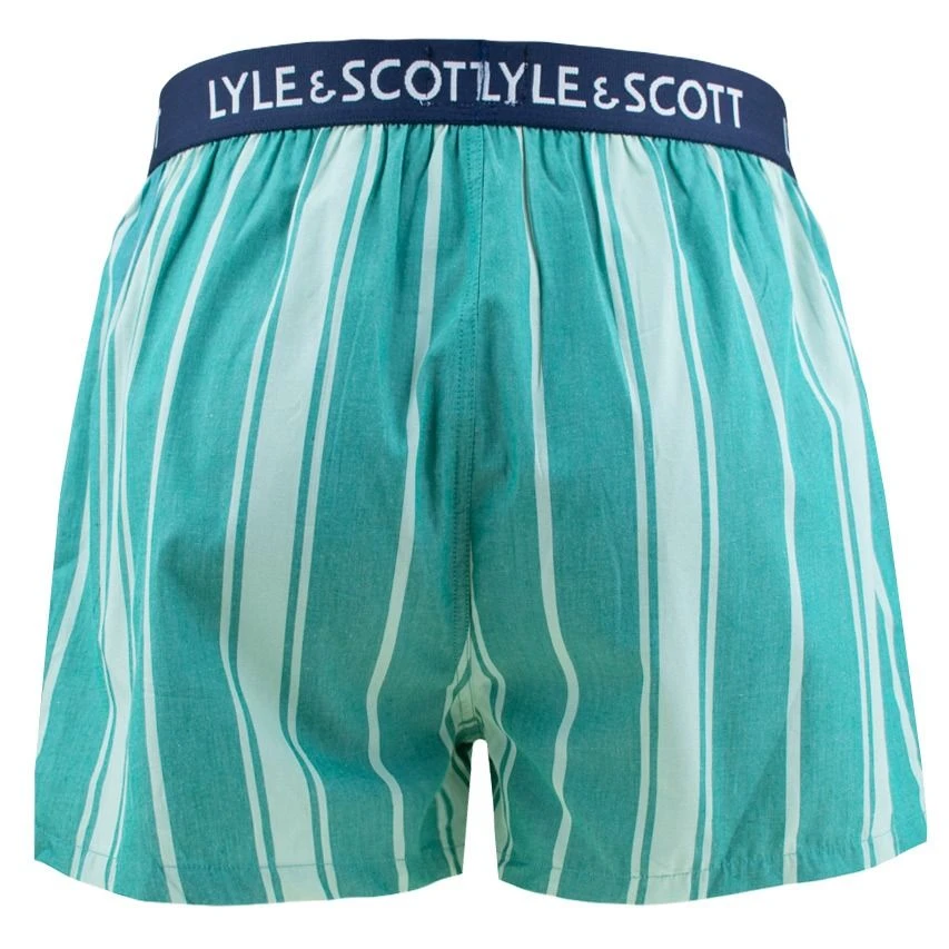 Lyle & Scott 3-pack wijde boxershorts lenny groen & blauw Lyle & Scott 3-pack Wijde Boxershorts Lenny Groen & Blauw -Boxers Winkel
