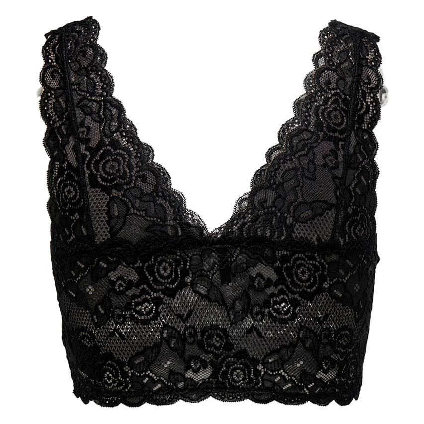 ONLY dames bralette kant chloe zwart ONLY Dames Bralette Kant Chloe Zwart -Boxers Winkel