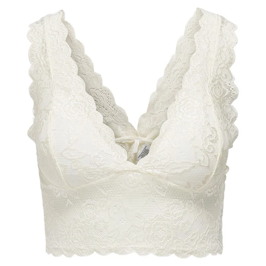 ONLY dames bralette kant chloe wit ONLY Dames Bralette Kant Chloe Wit -Boxers Winkel