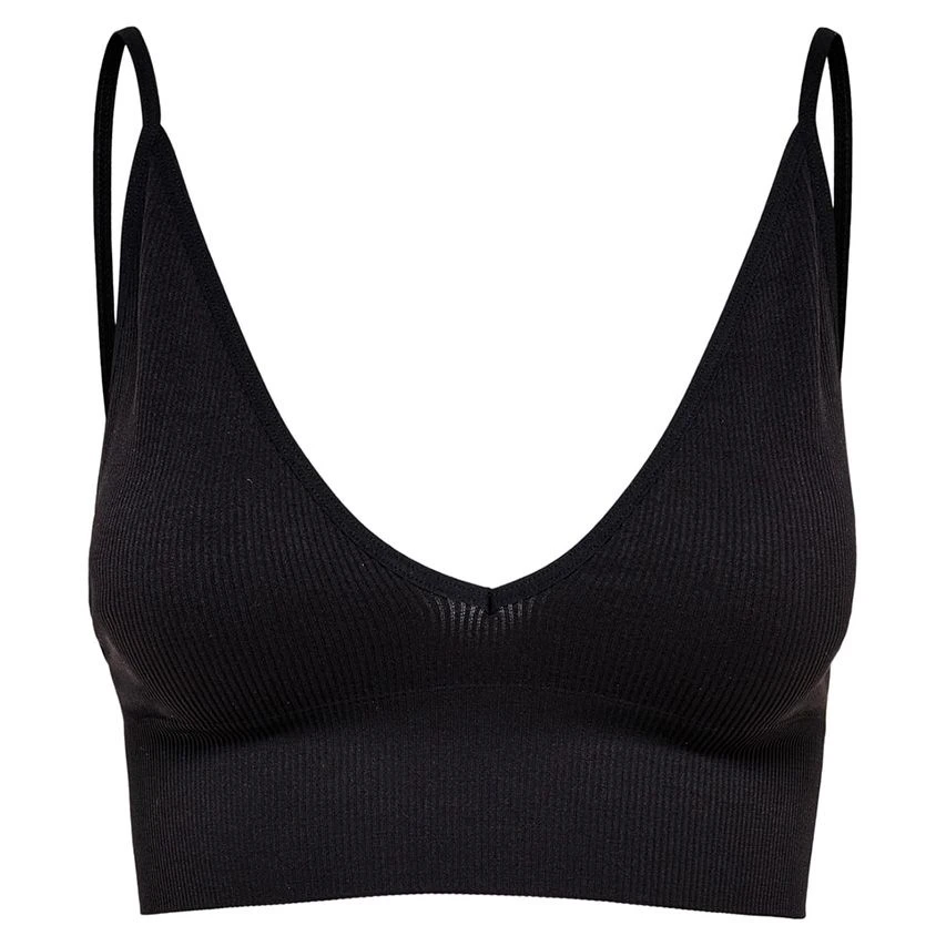 ONLY dames seamless bralette rib vicky zwart ONLY Dames Seamless Bralette Rib Vicky Zwart -Boxers Winkel
