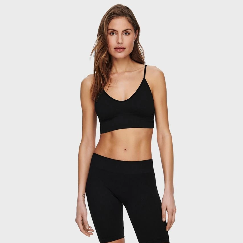 ONLY dames seamless bralette rib vicky zwart ONLY Dames Seamless Bralette Rib Vicky Zwart -Boxers Winkel