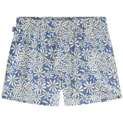 Pockies Wijde Boxershort Daisies Blauw