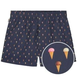 Pockies Wijde Boxershort Icecream Blauw