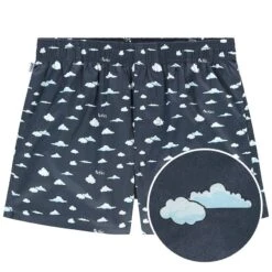Pockies Wijde Boxershort Clouds Blauw