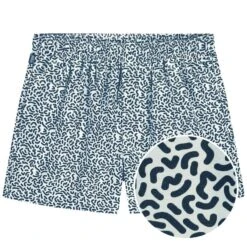Pockies Wijde Boxershort Squiggles Blauw