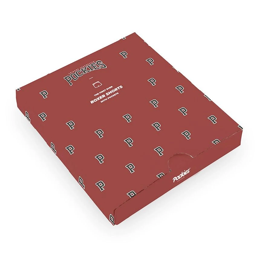 Pockies wijde boxershort allover p's rood Pockies Wijde Boxershort Allover P's Rood -Boxers Winkel