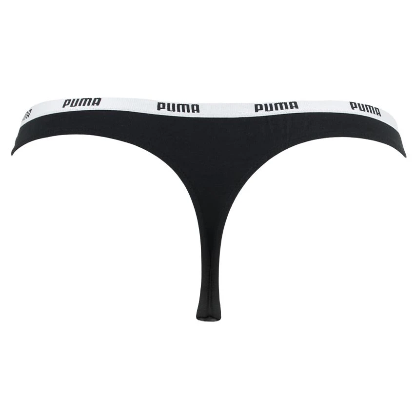 PUMA dames 6-pack strings zwart PUMA Dames 6-pack Strings Zwart -Boxers Winkel