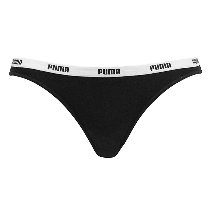 PUMA dames 6-pack strings zwart PUMA Dames 6-pack Strings Zwart -Boxers Winkel