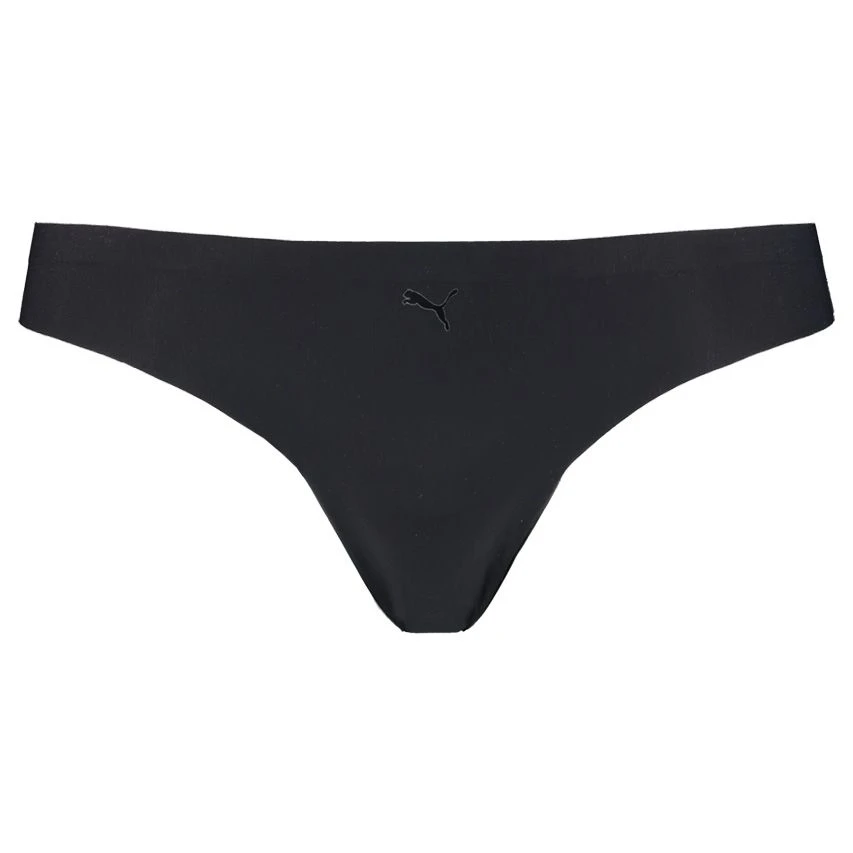 PUMA dames 2-pack microfiber strings seamless zwart PUMA Dames 2-pack Microfiber Strings Seamless Zwart -Boxers Winkel