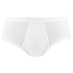 Schiesser Original Classics Sport Herenslip Dubbelrib Wit