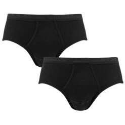 Schiesser Original Classics 2-pack Sport Herenslips Dubbelrib Zwart
