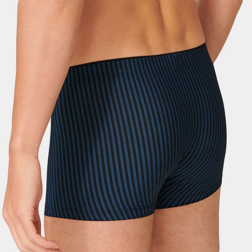 Schiesser long life modal soft boxer stripe blauw Schiesser Long Life Modal Soft Boxer Stripe Blauw -Boxers Winkel