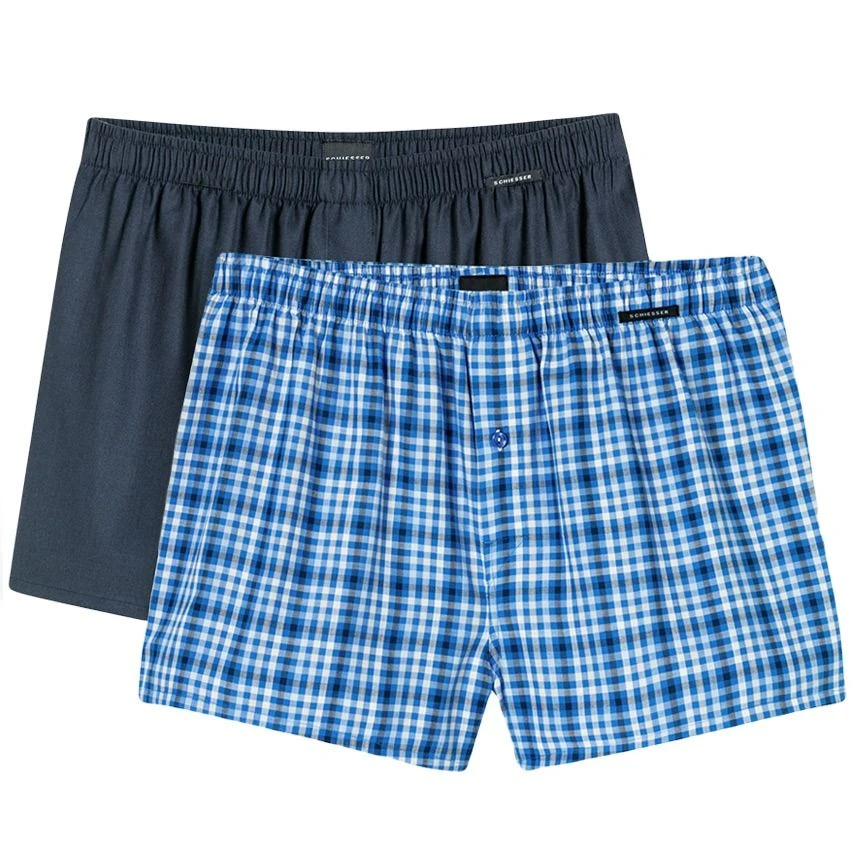Schiesser 2-pack wijde boxershorts basic check blauw Schiesser 2-pack Wijde Boxershorts Basic Check Blauw -Boxers Winkel aHR0cHM6Ly93d3cuYm94ZXJzLm5sL21lZGlhL2NhdGFsb2cvcHJvZHVjdC9zL2Mvc2NoaWVzc2VyXzE4MjQyOC05MjFfMi1wYWNrLmpwZz9zdG9yZT1ib3hlcnNfbmwmaW1hZ2UtdHlwZT1pbWFnZQ